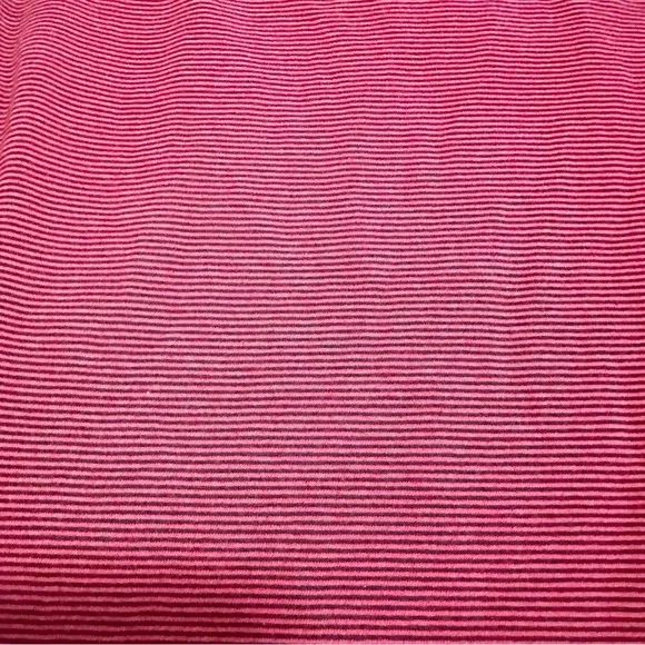 Free People Penelope Red Stripe Puff Sleeve Stretch Knit Top Size Small - Picture 8 of 10